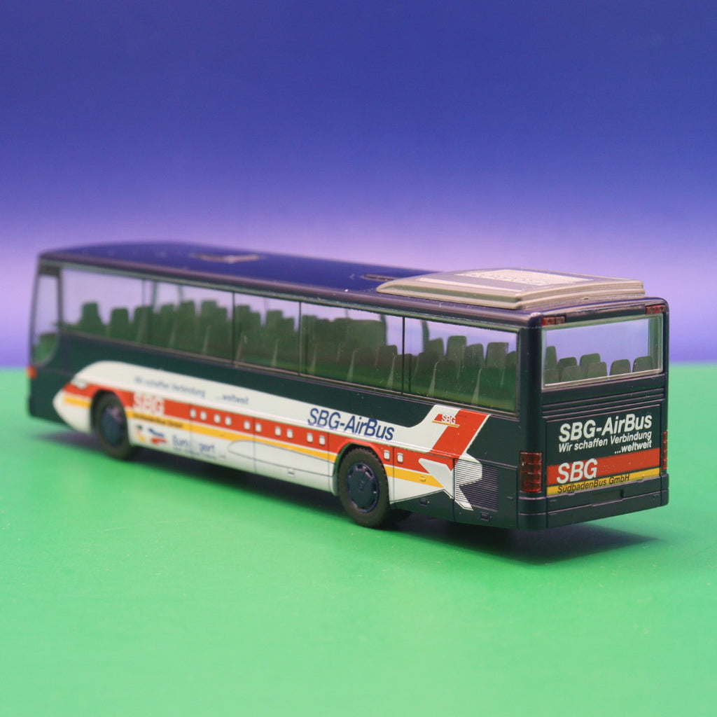 Setra S 315 GT - SBG Südbadenbus GmbH - EuroAirport Basel Freiburg - SBG AirBus - Gebraucht, Ohne OVP - Modellbus Rietze 61406