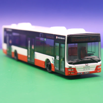 MAN Lions City - Hochbahn Hamburg - 3 Türer - Linie 8 METROBUS S POPPENBÜTTEL - Erscheinungsjahr 2013 - Modellbus Rietze