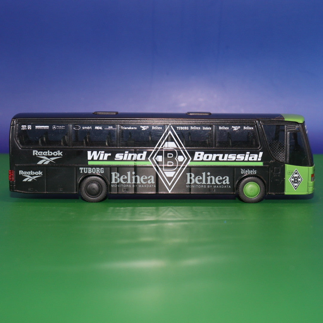 Setra S 315 HD - Wir sind Borussia Mönchengladbach - (Ohne OVP Ohne zurüstteile) Modellbus Rietze