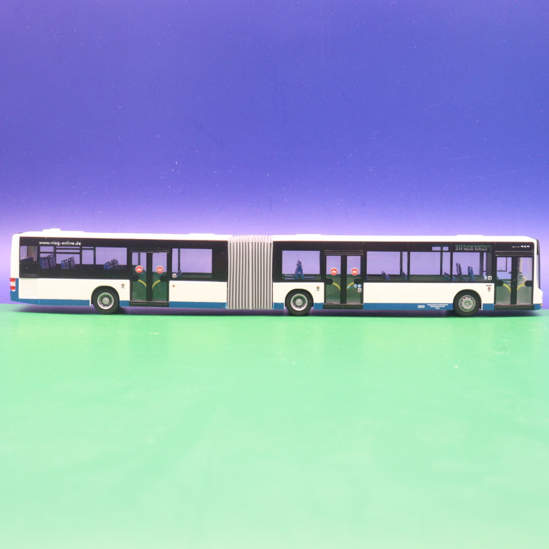 MAN Lions City G - NIAG Moers - GEBRAUCHT OHNE OVP OHNE ZURÜSTTEILE - Modellbus Rietze