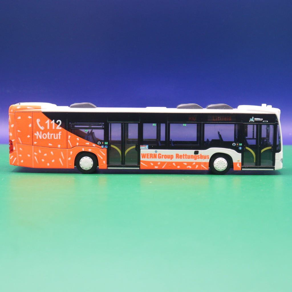 Mercedes Benz Citaro C2 - VWS Siegen - Rettungsbus  mit Vitrine - Modellbus Rietze 69364