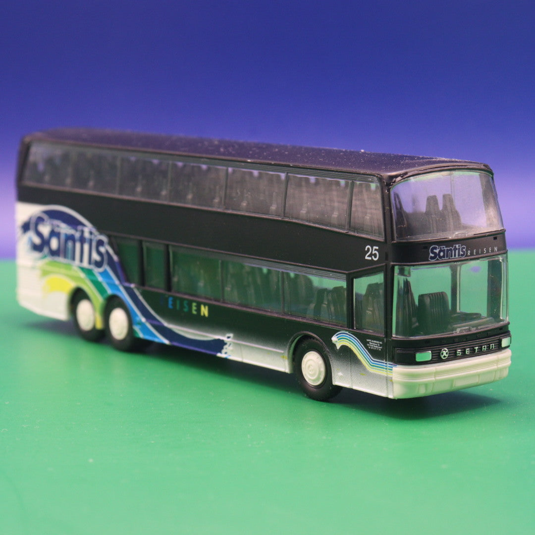 Setra S 228 DT - Säntis Reisen Schweiz - Gebraucht, Ohne OVP - Modellbus Herpa