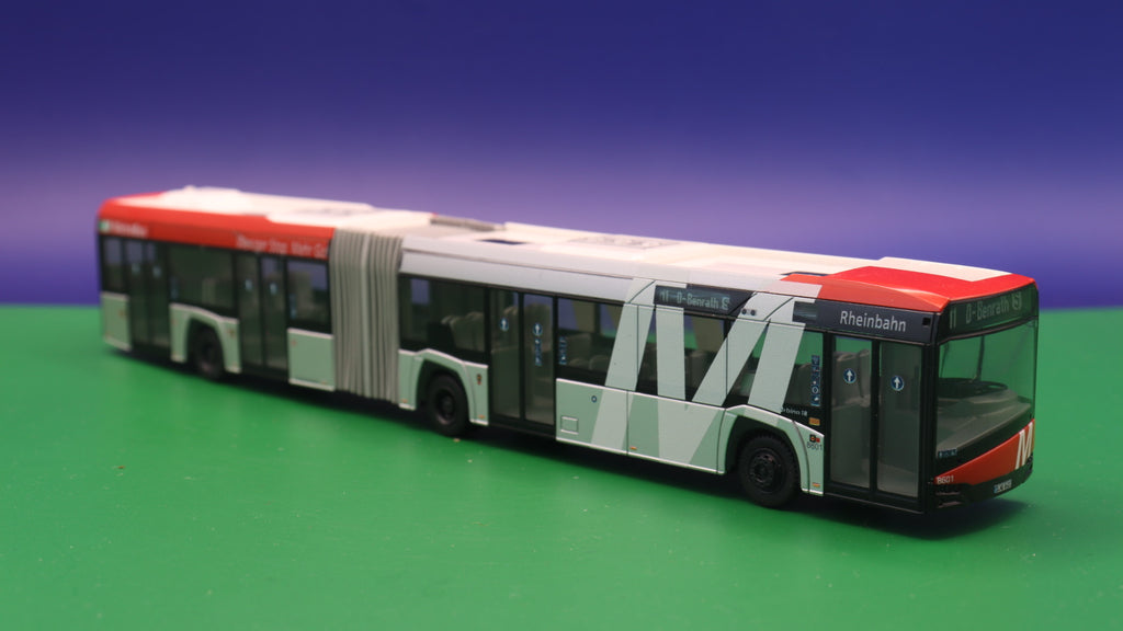 Solaris Urbino 18 - Rheinbahn Düsseldorf - MetroBus - Modellbus Rietze 73126