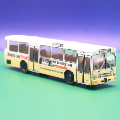 Mercedes Benz O305 - HHA Hamburg - Trabrennbahn - Volksbank - Modellbua Brekina 50811