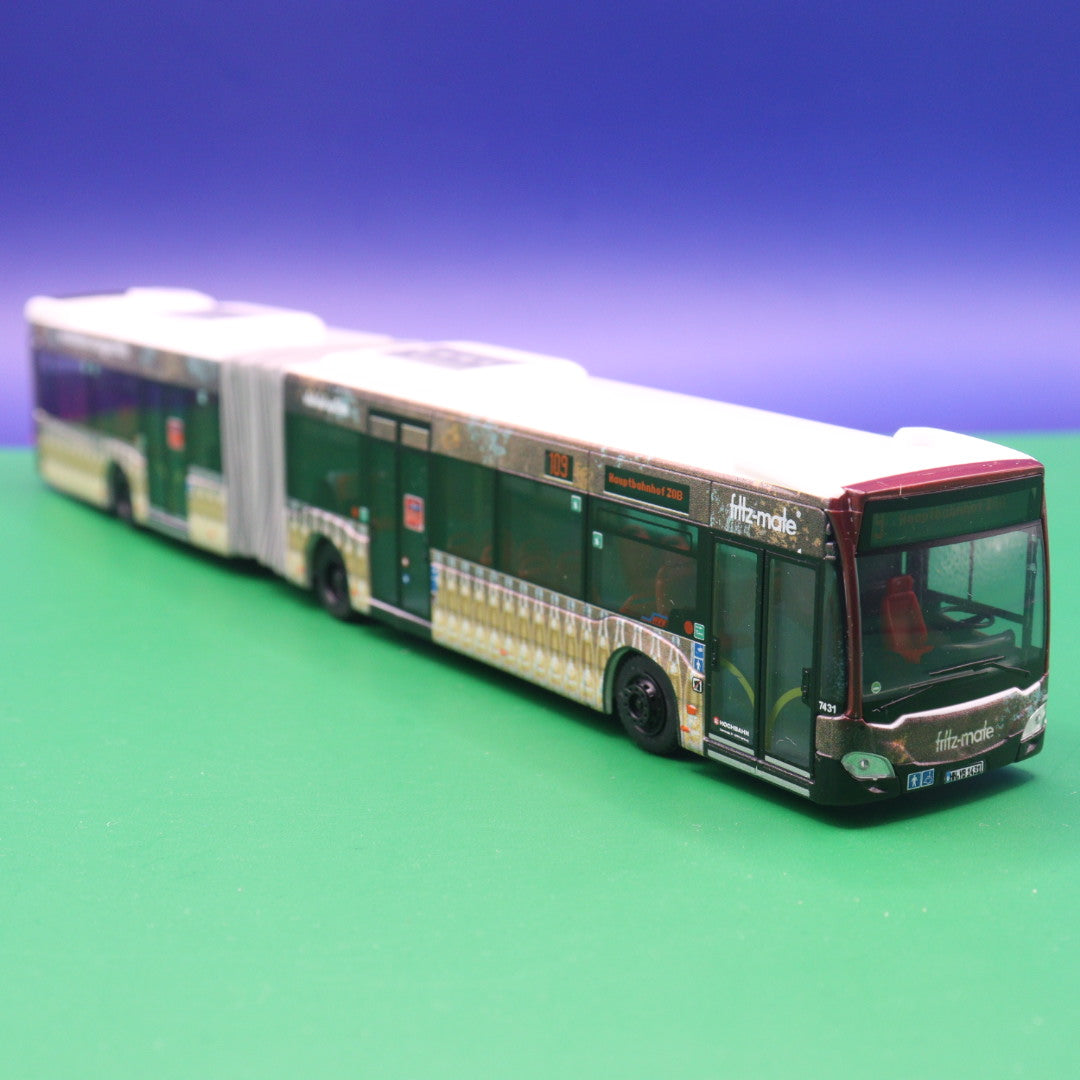 Mercedes Benz CItaro C2 G - Hochbahn Hamburg - Fritz Mate (Endstation morgen früh) - Modellbus Rietze 69566 (Auflage 300 Stück)