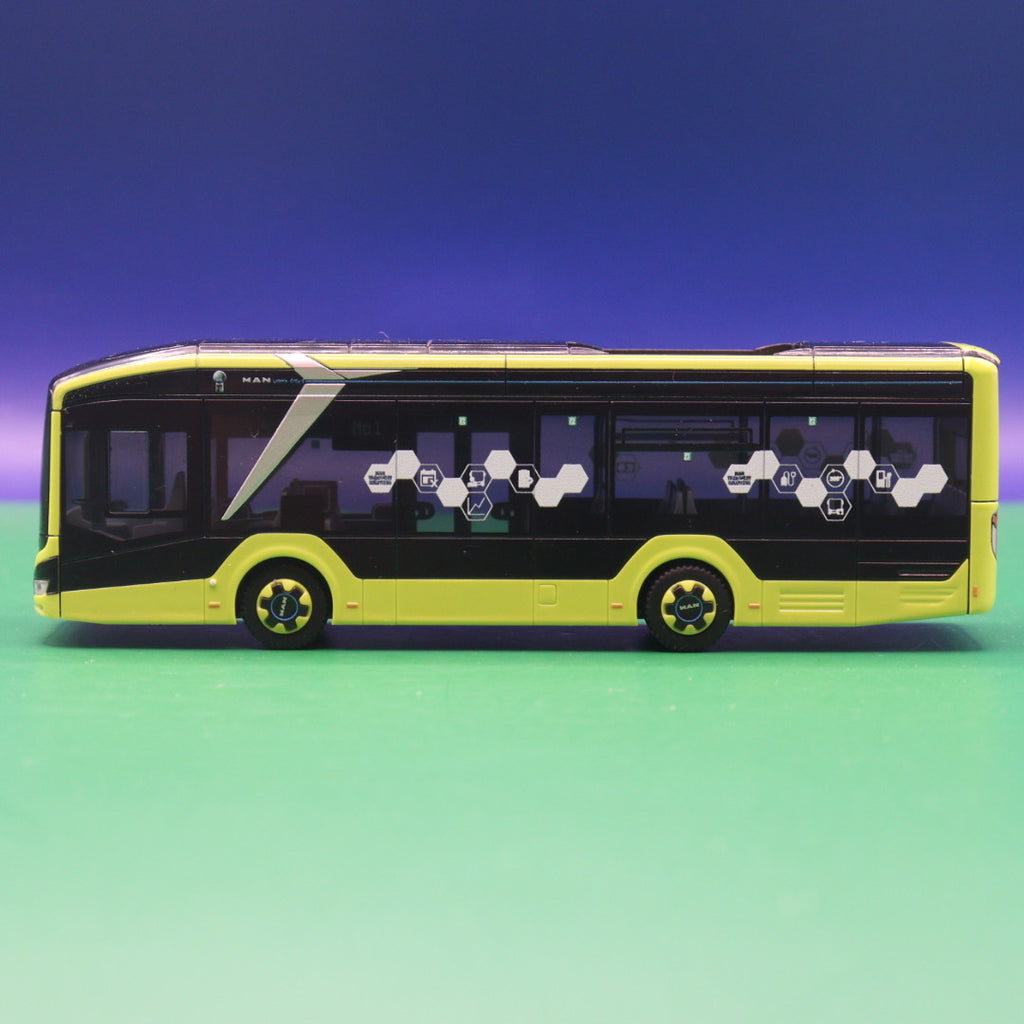 MAN Lions City 10E - Vorführdesign - MAN Truck & Bus SE - Modellbus Rietze 74612