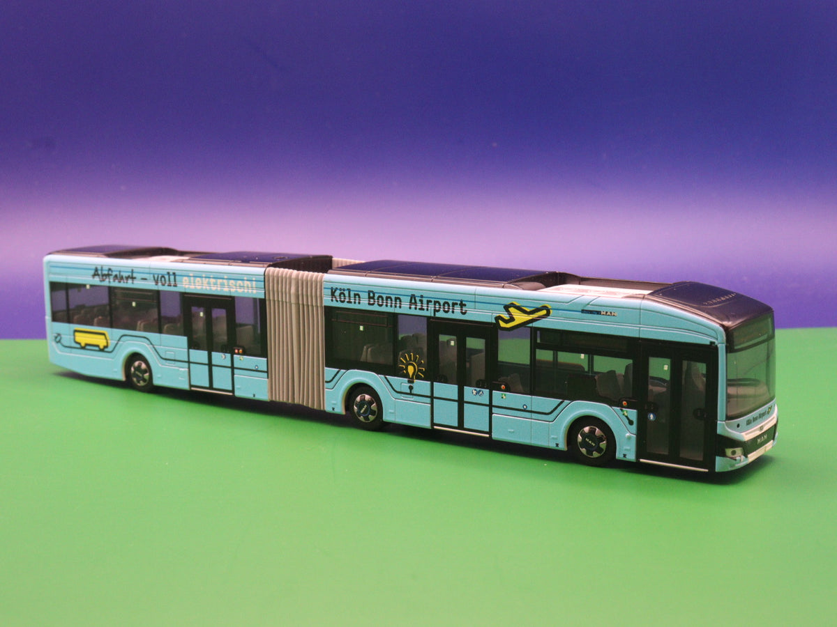 Rietze MAN Lions City 18 E, Cologne-Bonn Airport model bus 76509