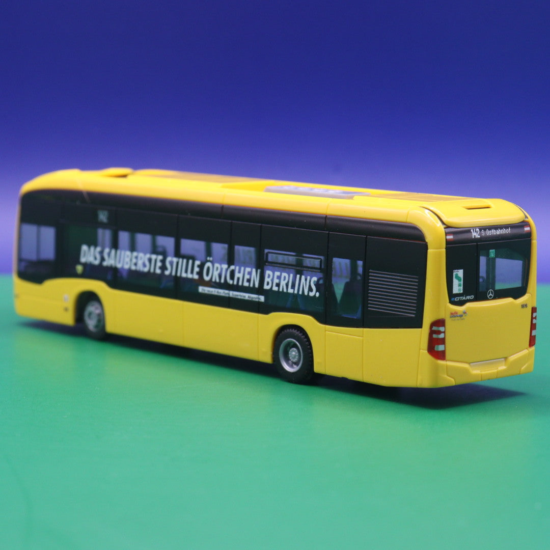 Mercedes Benz eCitaro 12 - BVG Berlin - Das sauberste Stille örtchen Berlins - Linie 142 S Ostbahnhof - Modellbus Rietze 75508