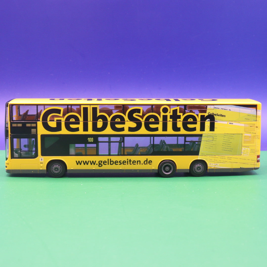 MAN Lions City A 39 DL 07 - Gelbe Seiten - Modellbus Rietze 67326 (Erscheinungsjahr: 08/2009)