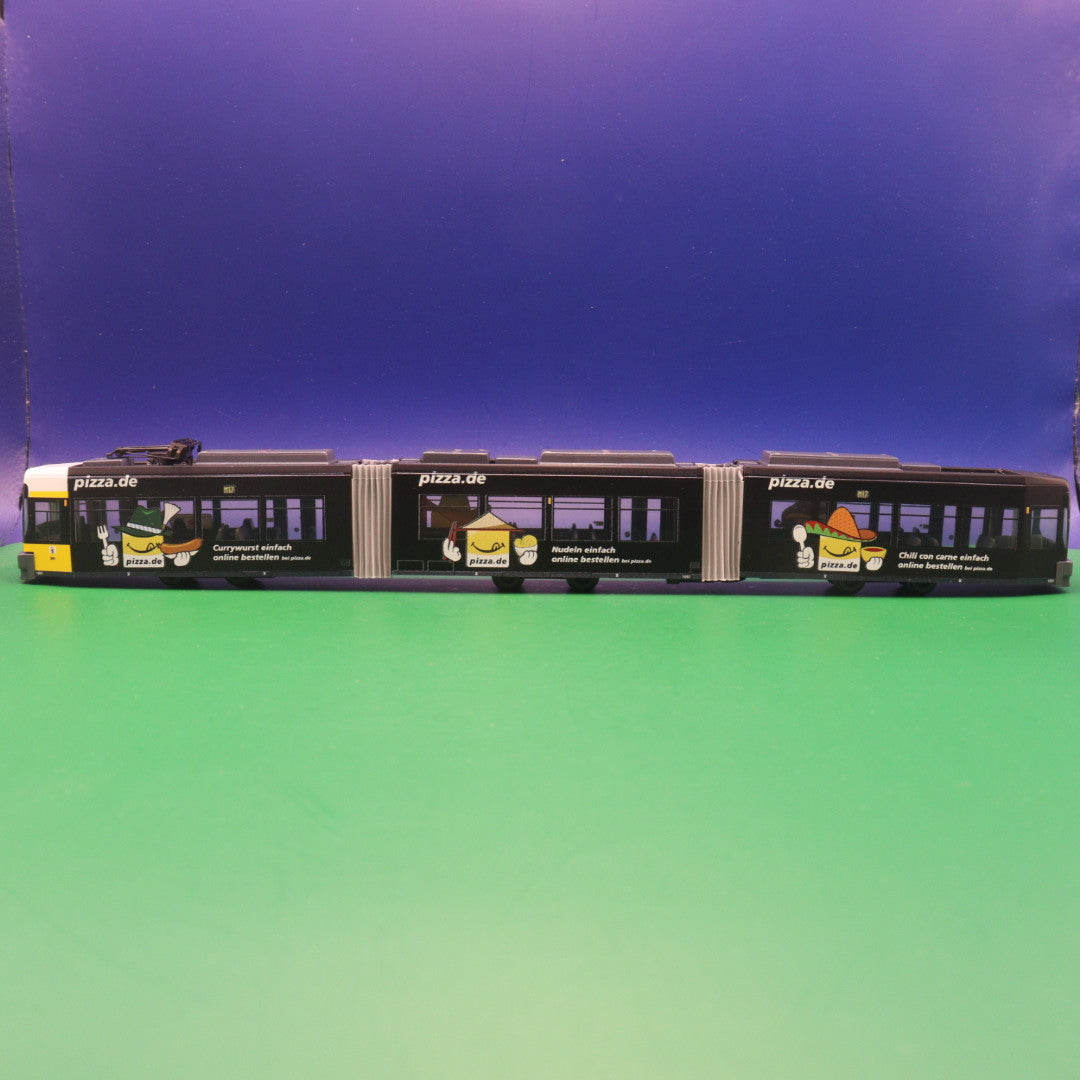 Adtranz GT6N - BVG Berlin Wagen 1097 Pizza de - Straßenbahn Tram Modell Rietze STRA01007(Kopie)