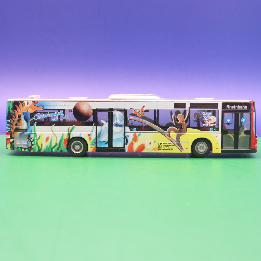 MAN Lions City 12 - Rheinbahn Düsseldorf - Bäderbus der Stadt Ratingen - LIMITIERTE AUFLAGE 300 STÜCK - Linie 760 D-Wittlar Bockum über Flughafen - Modellbus Rietze - Erscheinungsjahr: 11/2010