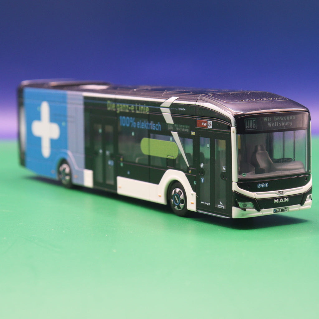 MAN Lions City E - WVG Wolfsburg - Modellbus Rietze 76315