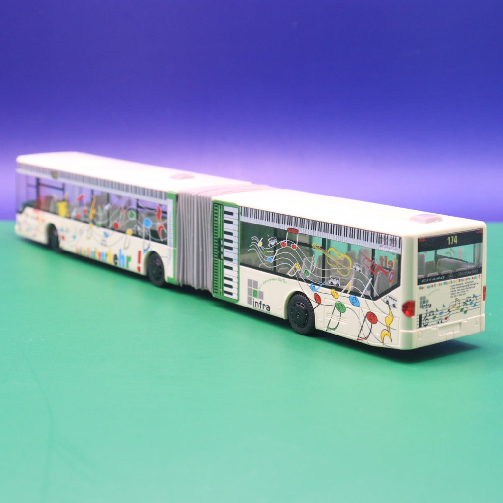 Mercedes Benz O530 Citaro G - Infra Fürth - Musik im Stadtverkehr - Linie 174 Oberführberg - Modellbus Rietze