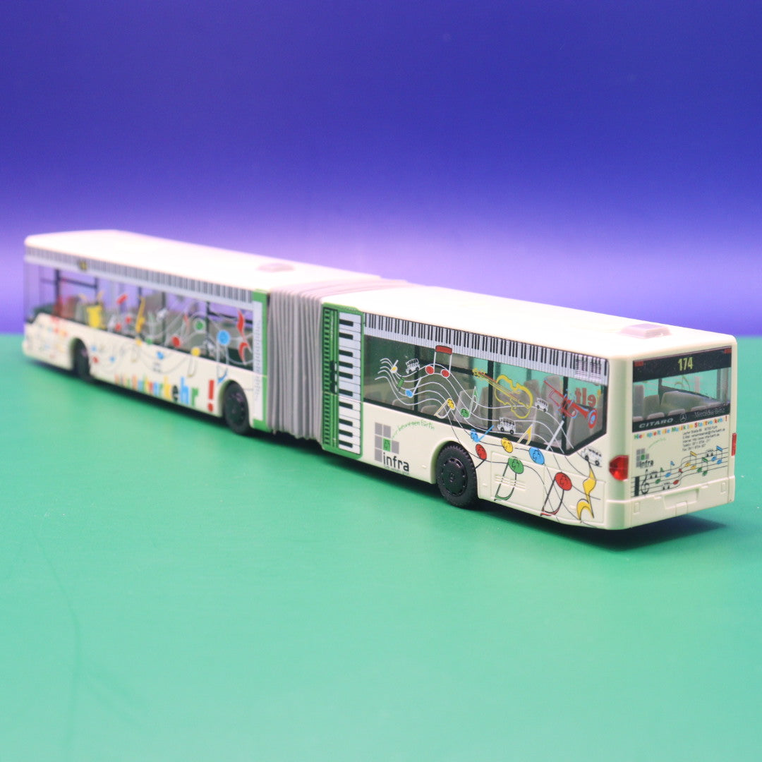 Mercedes Benz O530 Citaro G - Infra Fürth - Musik im Stadtverkehr - Linie 174 Oberführberg - Modellbus Rietze