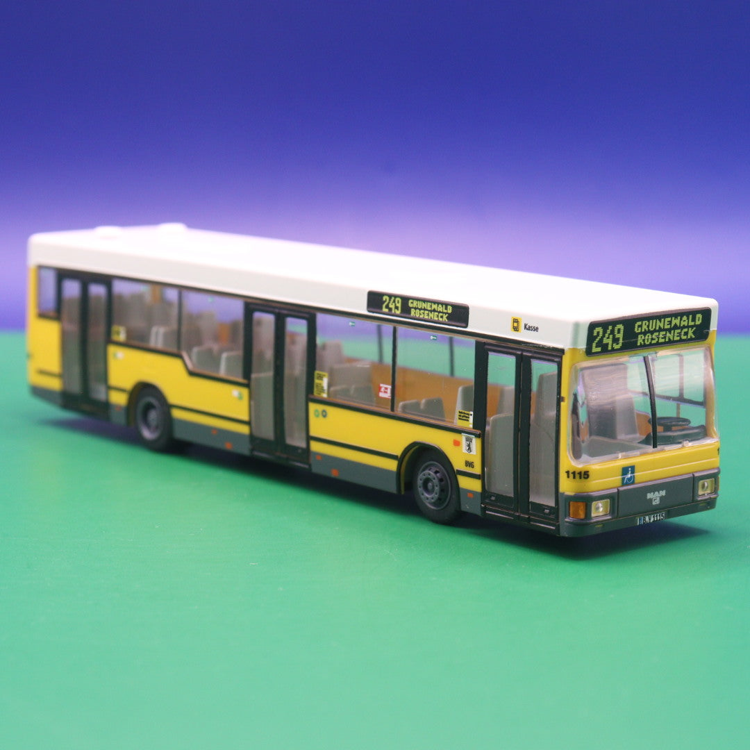 MAN NL 222 A10 - BVG Berlin - Linie 249 Grunewald Roseneck - LIMITIERTE AUFLAGE 500 Stück - Modellbus Rietze 75021-1
