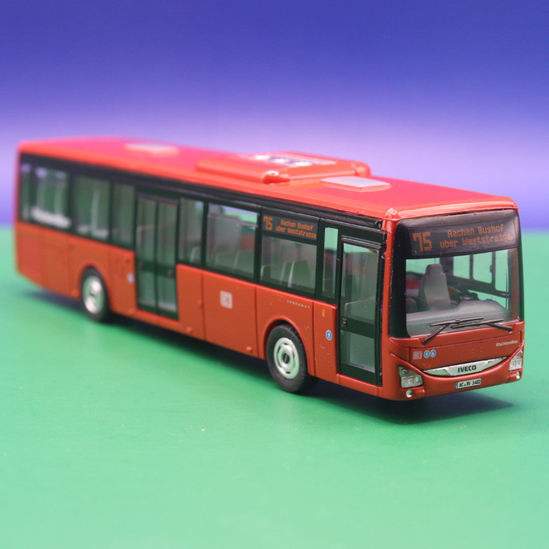 Iveco Crossway LE - DB Rheinlandbus 2014 - Linie 75 Aachen Bushof über Weststrasse - Modellbus Norev