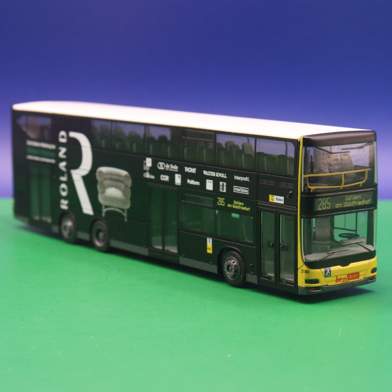 MAN DL07 - BVG Berlin - Möbel Hübner Roland - Linie 285 Dahlem am Waldfriedhof - Modellbus Rietze 67332