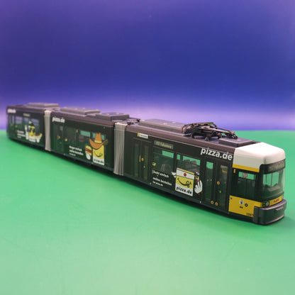 Adtranz GT6N - BVG Berlin Wagen 1097 Pizza de - Straßenbahn Tram Modell Rietze STRA01007(Kopie)