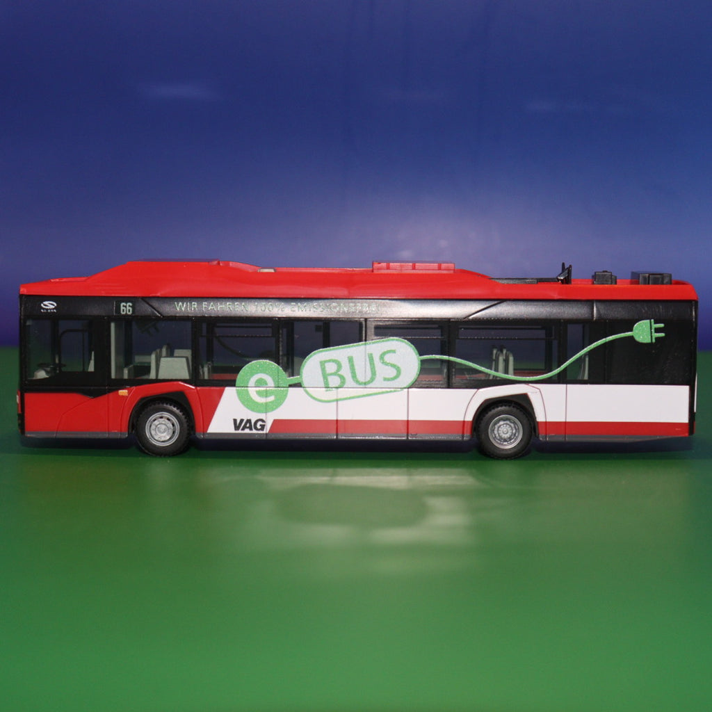 Solaris Urbino 12 E - VAG Nürnberg - Wir fahren 100% Emissionsfrei - Modellbus Rietze