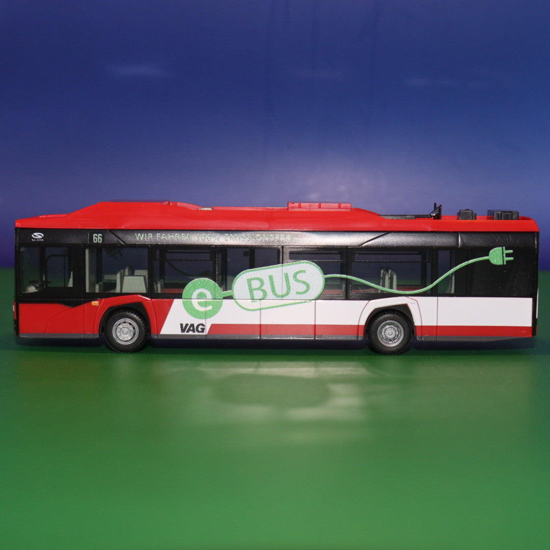 Solaris Urbino 12 E - VAG Nürnberg - Wir fahren 100% Emissionsfrei - Modellbus Rietze
