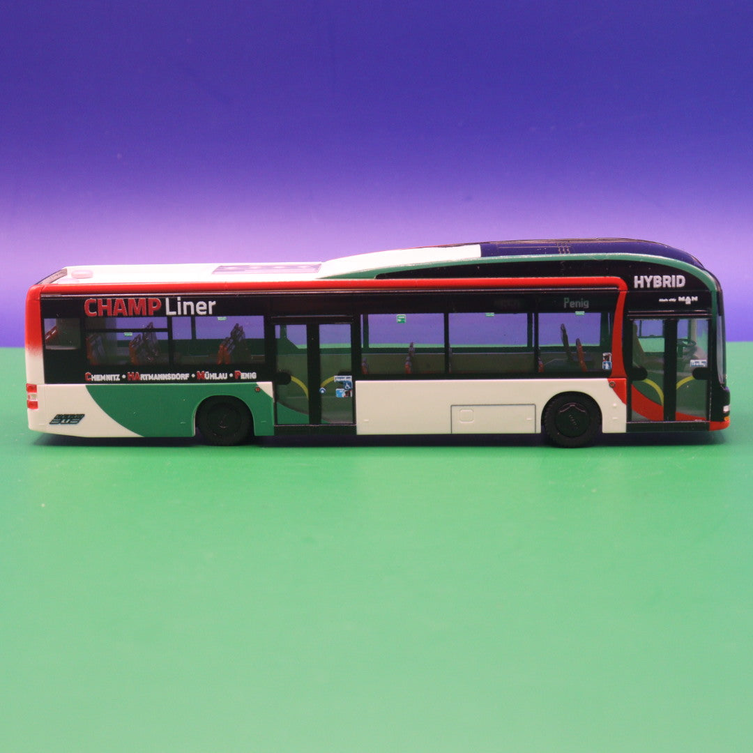 MAN Lion s City Hybrid - Regiobus Mittelsachsen - CHAMP Liner - Modellbus Rietze 67638