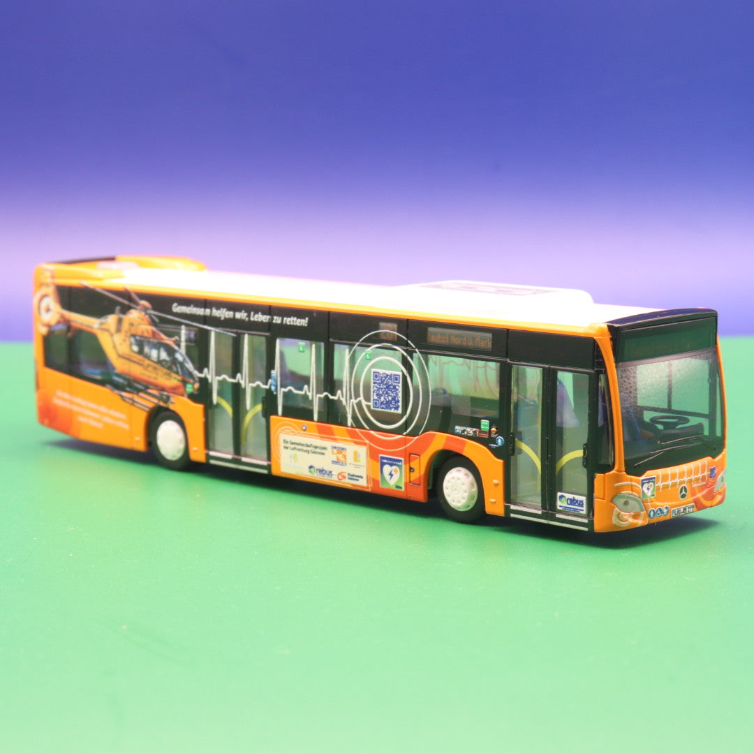 Mercedes Benz Citaro C2 - rebus Rostock - Rettungsbus - Modellbus Rietze 73511