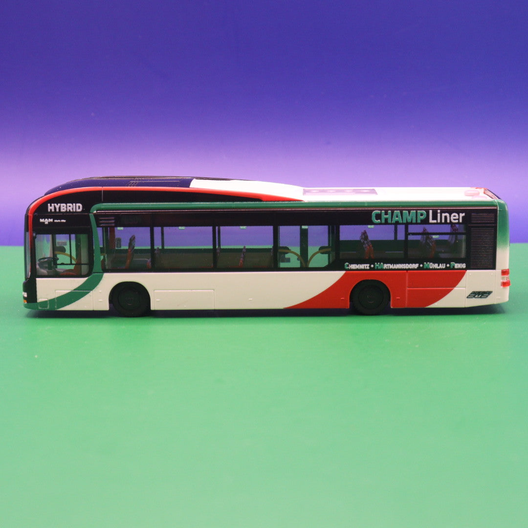 MAN Lion s City Hybrid - Regiobus Mittelsachsen - CHAMP Liner - Modellbus Rietze 67638