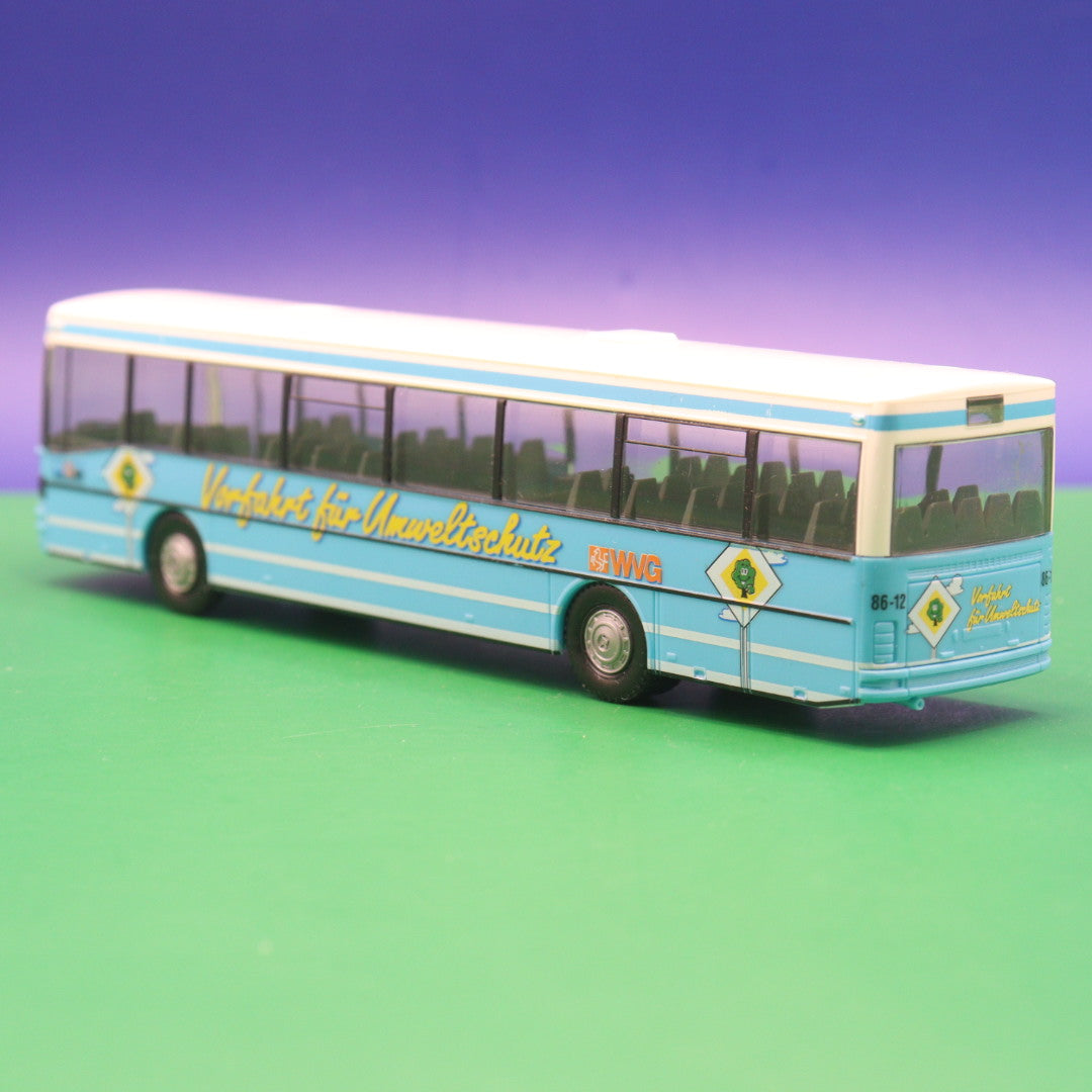 Setra S 215 SL - Vorfahrt für Umweltschutz WVG - Gebraucht, Ohne OVP - Modellbus Herpa