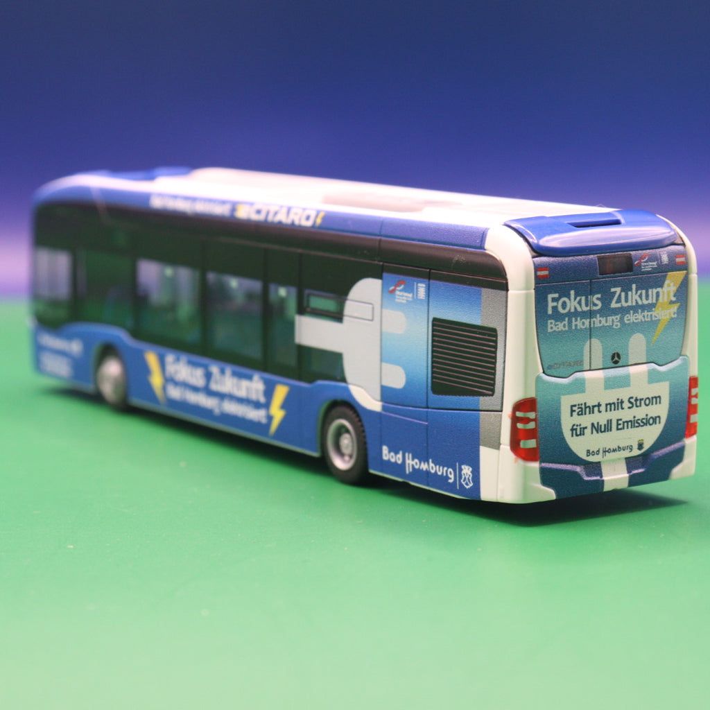 Mercedes Benz eCitaro - Stadtverkehr Bad Homburg - Fokus Zukunft - Modellbus Rietze 75540
