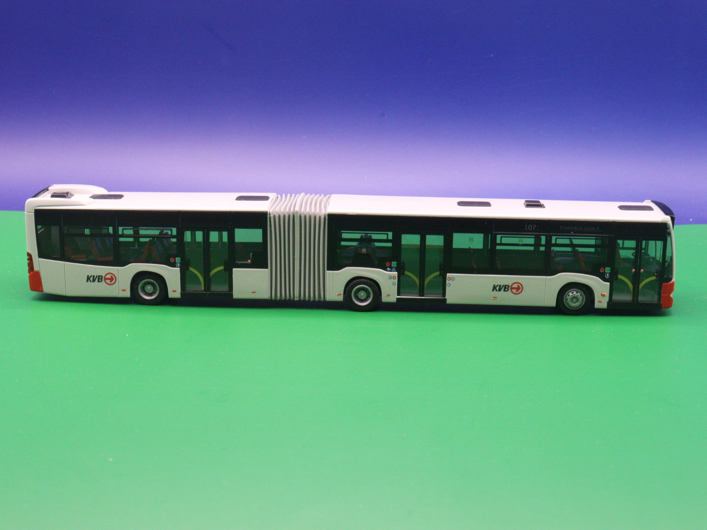 Mercedes Benz Citaro C2 - KVB Köln - 107 Ersatzbus Linie 7 - Modellbus Rietze