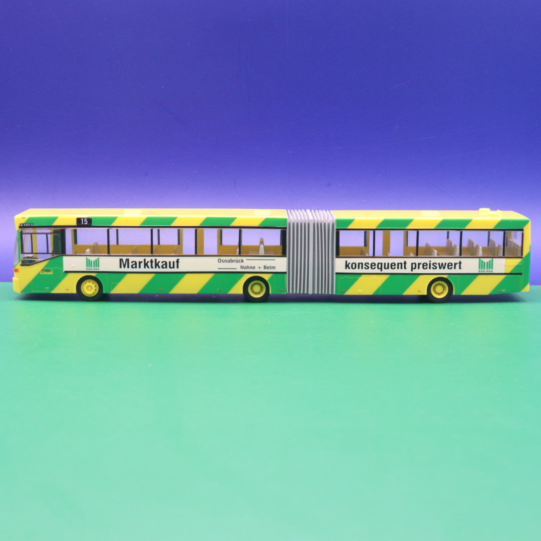 Mercedes Benz O405 G - Stadtwerke Osnabrück - Marktkauf - Linie 15 Hörne - Modellbus Rietze 69813