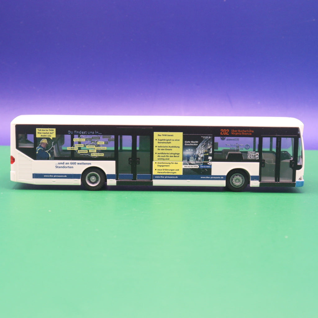 Mercedes Benz O530 Citaro - THW Pirmasens - Linie 202 Über Husterhöhe Virginia Avenue - Gebraucht ohne Zurüstteile - Modellbus Rietze 69909