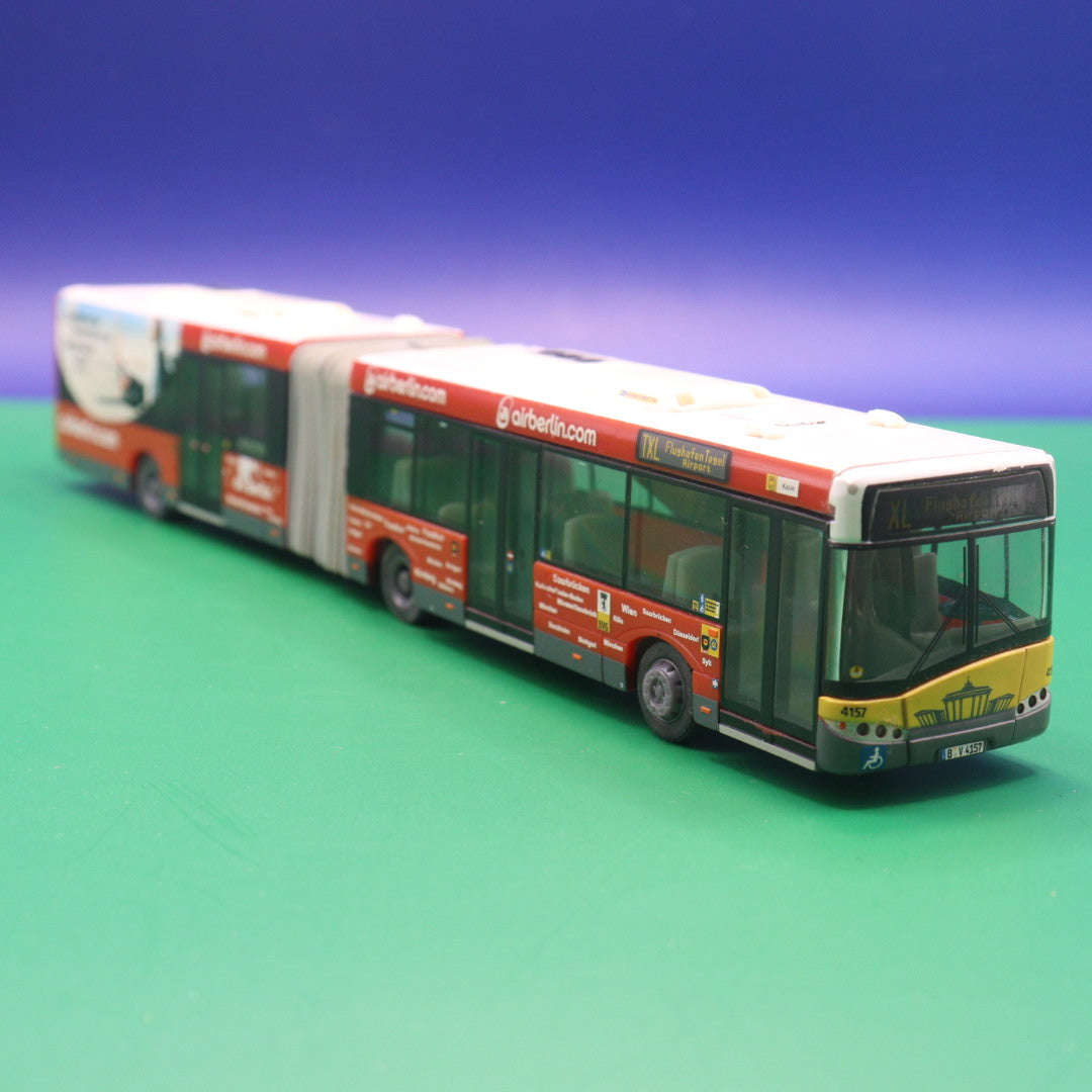 Solaris Urbino 18 - BVG Berlin - AirBerlin - Ohne OVP und Spiegel - Modellbus Rietze