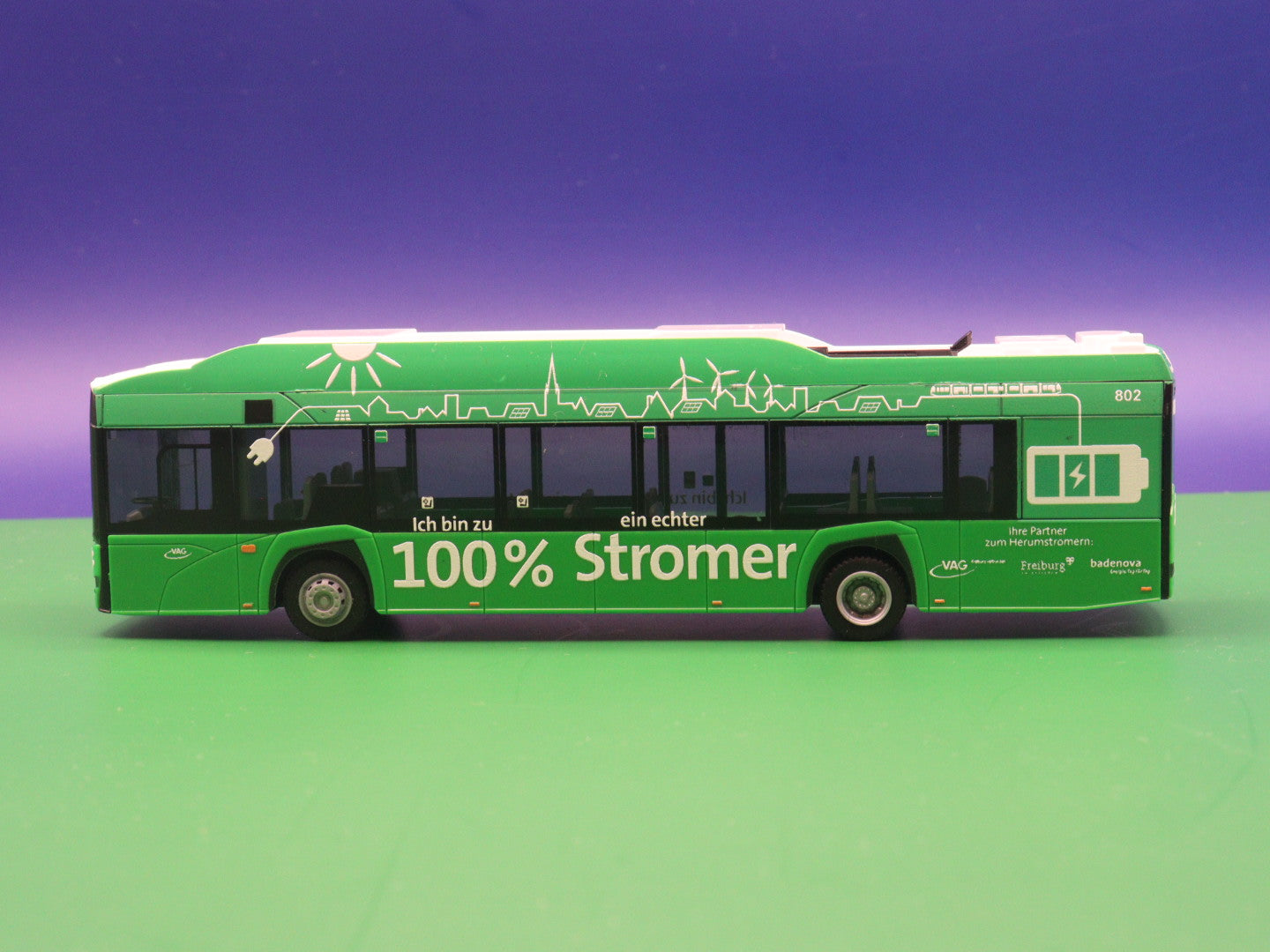 Solaris Urbino 12 electric - Freiburger Verkehrs AG - Modellbus Rietze 76815