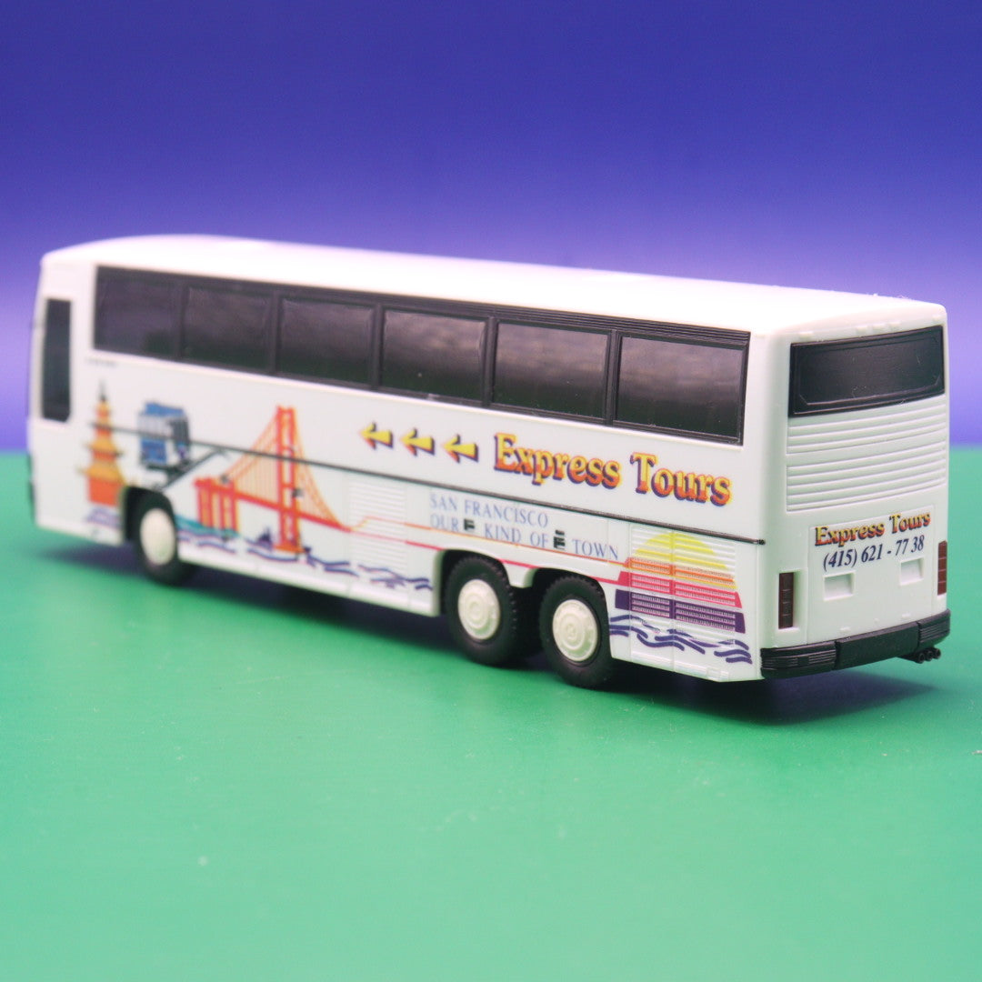 Setra S 215 HDH - Express Tours San Francisco - Gebraucht, Ohne OVP - Modellbus Herpa