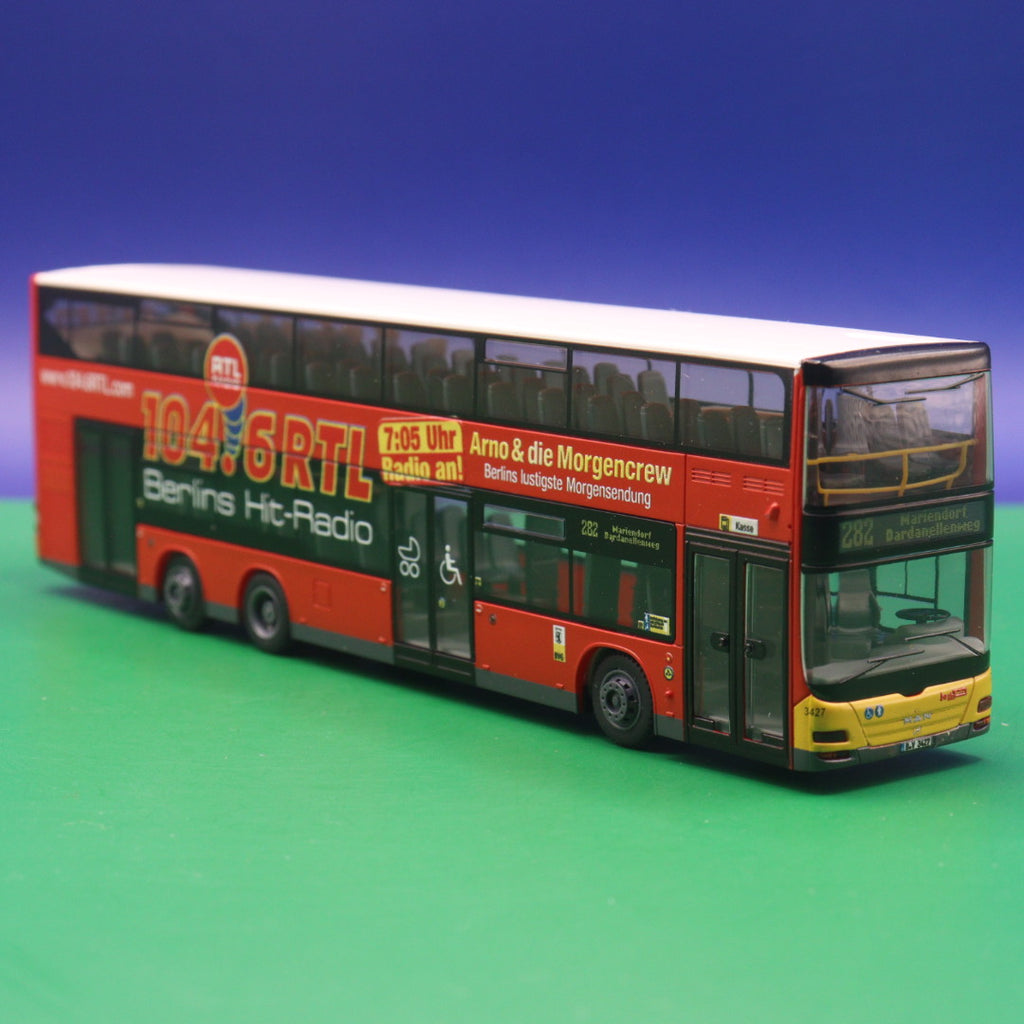 MAN DL07 - BVG Berlin - RTL Radio - Linie 282 Mariendorf Dardanellenweg - Modellbus Rietze 67767