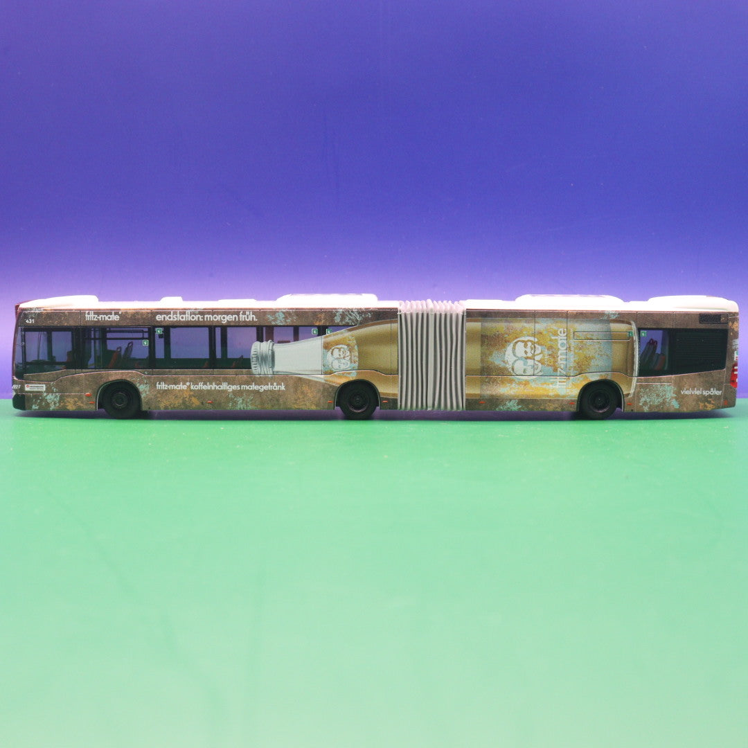 Mercedes Benz CItaro C2 G - Hochbahn Hamburg - Fritz Mate (Endstation morgen früh) - Linie U1 Ersatzverkehr Norderstedt M -  Modellbus Rietze 69566 (Auflage 300 Stück)